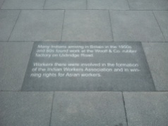 Pic.4 Engraved history in Southall's cobbled pavement (1)